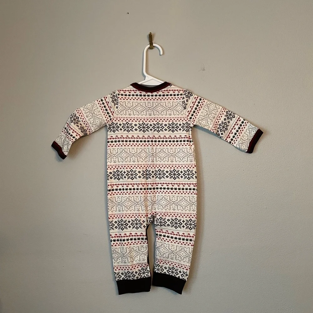 Burt's Bees Infant Onesie Snowflake Print 0-3M - Picture 2 of 3